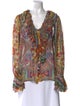 Etro Silk Paisley Print Blouse