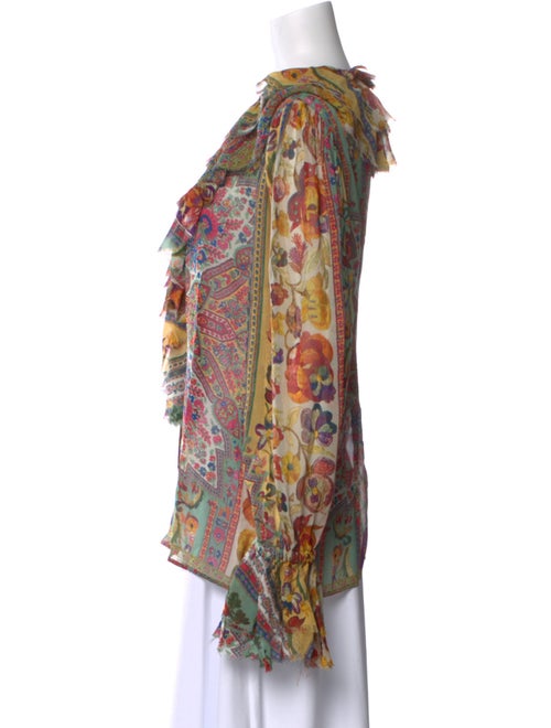 Etro Silk Paisley Print Blouse