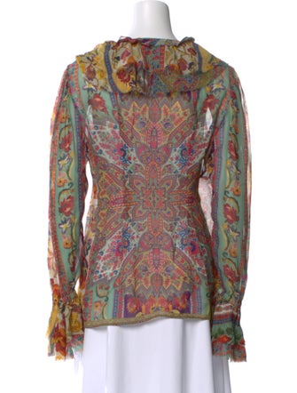 Etro Silk Paisley Print Blouse