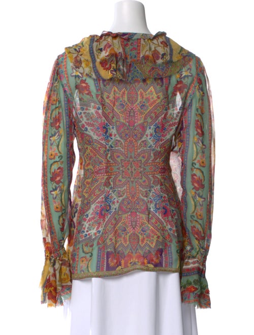 Etro Silk Paisley Print Blouse