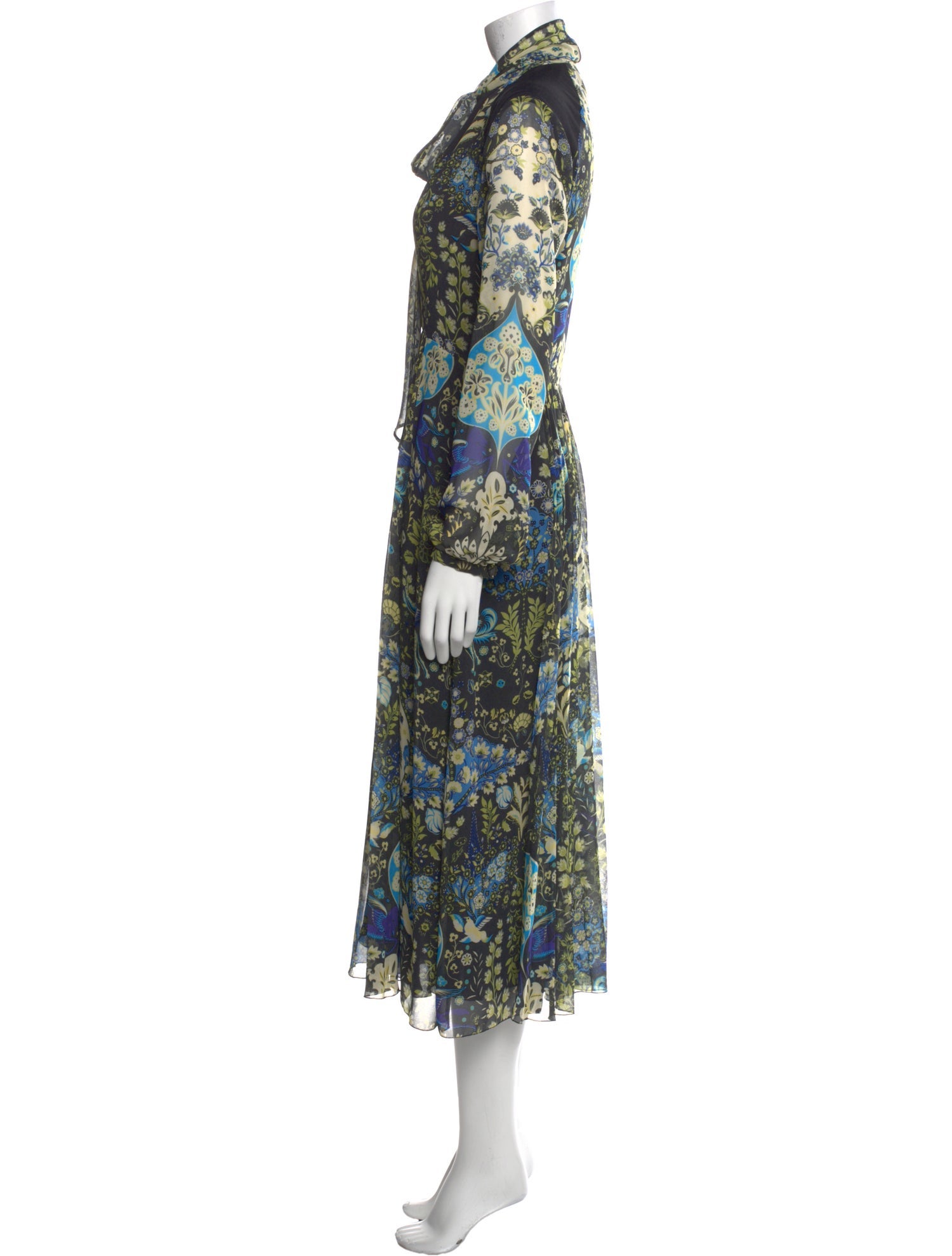 Etro Paisley Print Midi Length Dress
