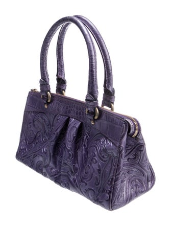 Etro Leather Top Handle Bag