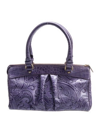 Etro Leather Top Handle Bag