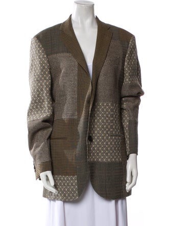 Etro Wool Printed Blazer