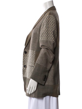 Etro Wool Printed Blazer