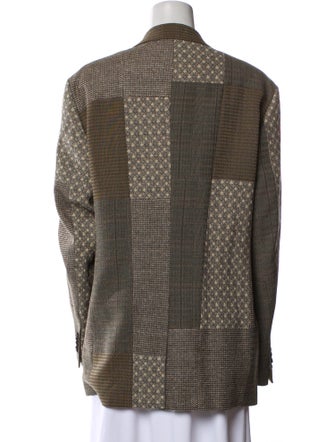 Etro Wool Printed Blazer