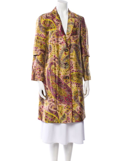 Etro Floral Print Coat