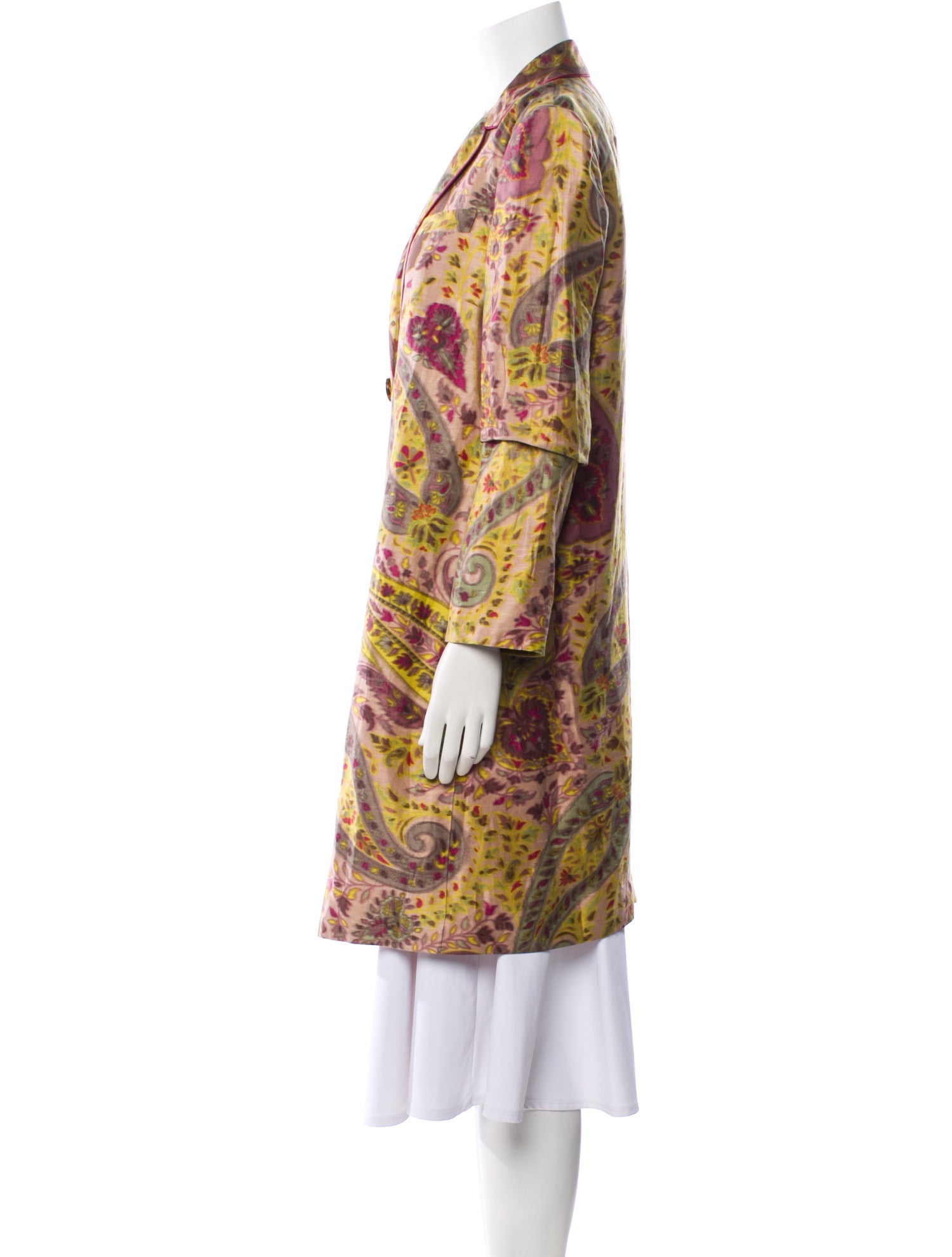 Etro Floral Print Coat