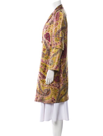 Etro Floral Print Coat
