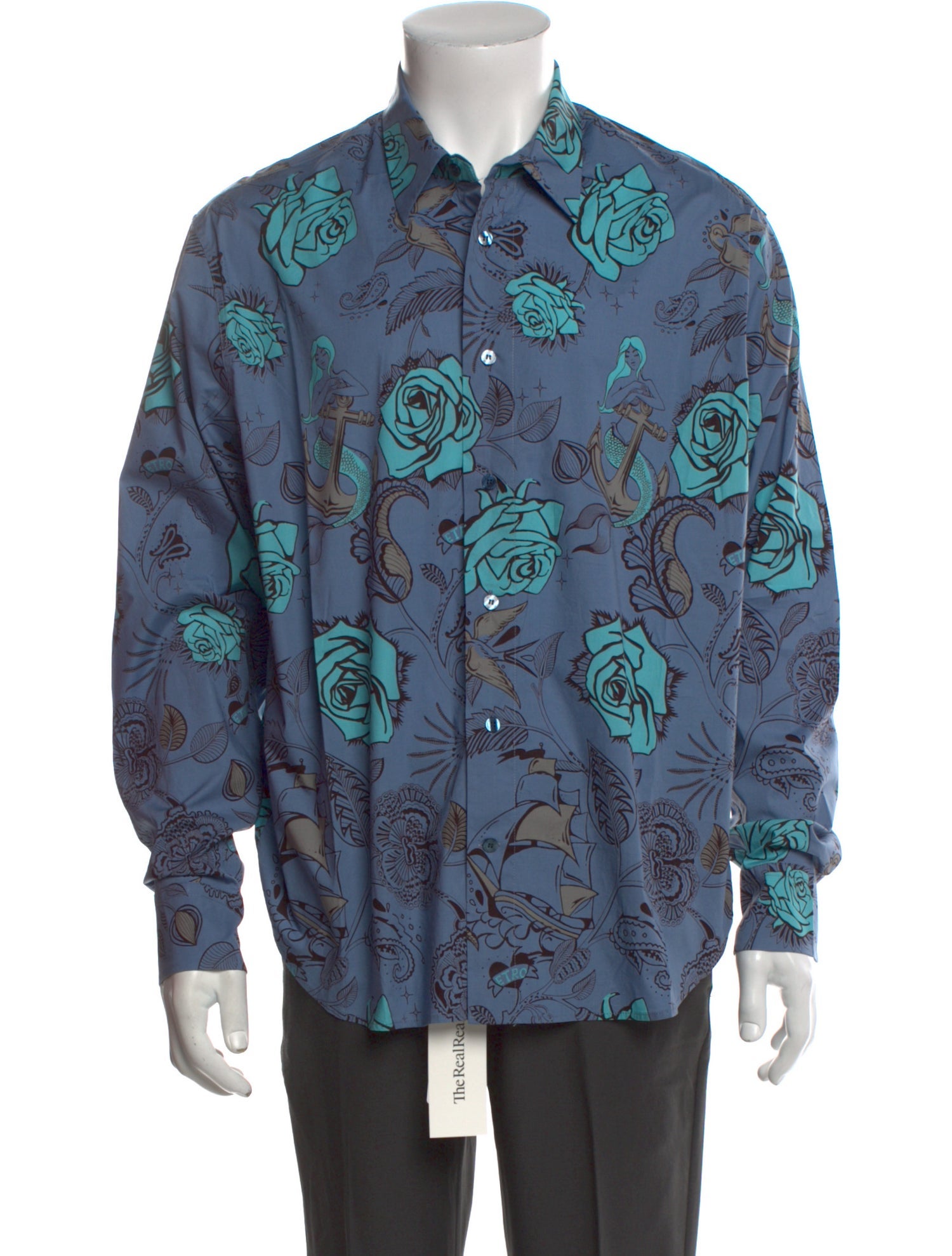 Etro Floral Print Long Sleeve Shirt