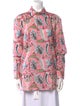 Etro Paisley Print Long Sleeve Button-Up Top
