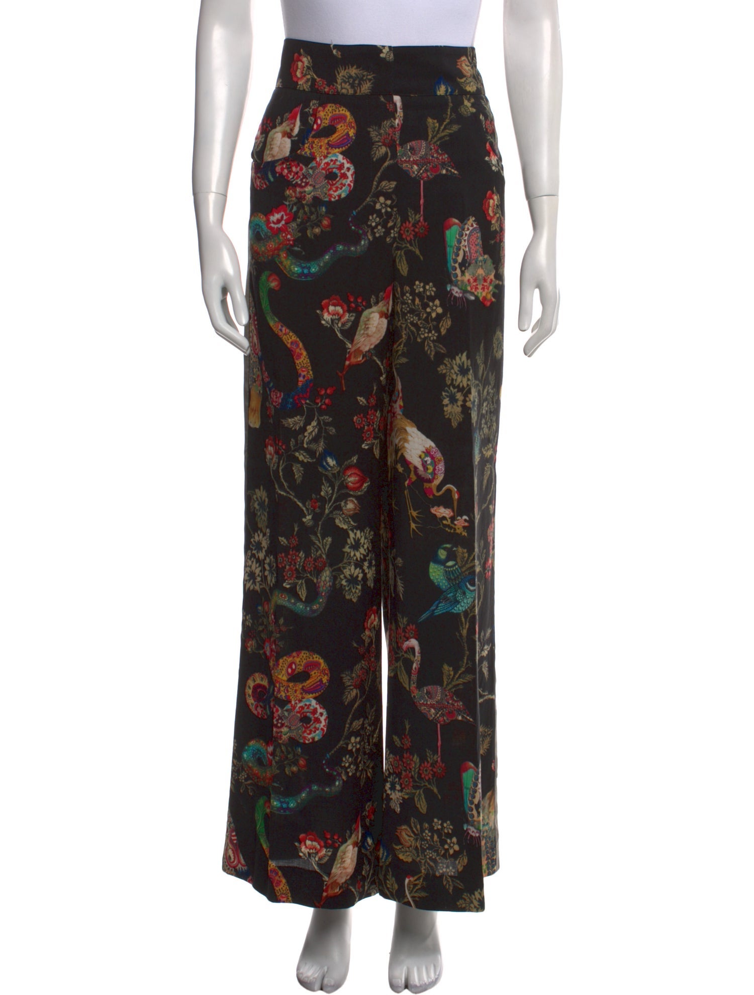 Etro Wool Wide Leg Pants