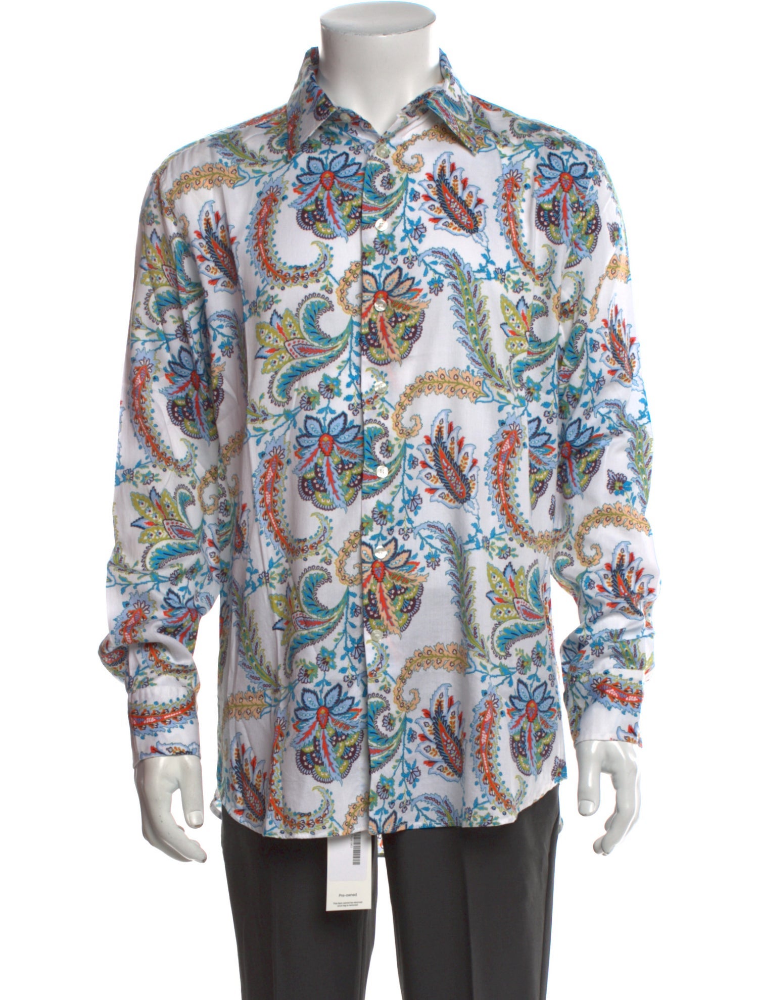 Etro Paisley Print Long Sleeve Shirt