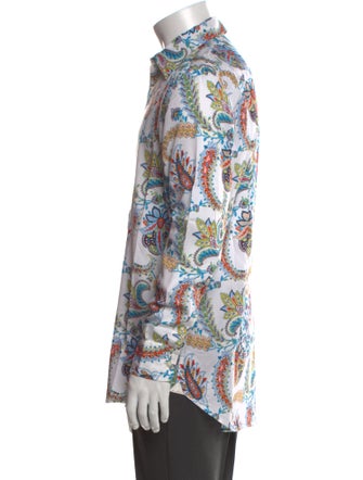 Etro Paisley Print Long Sleeve Shirt