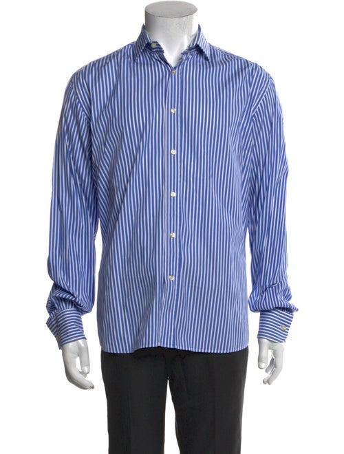 Etro Striped Long Sleeve Dress Shirt