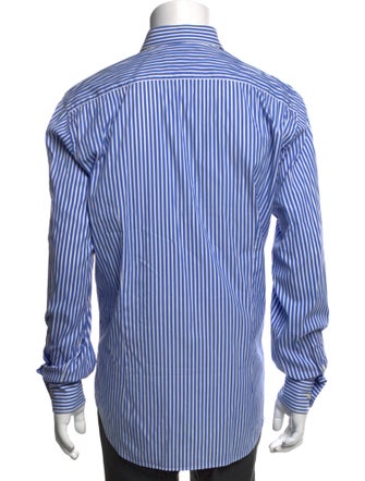 Etro Striped Long Sleeve Dress Shirt