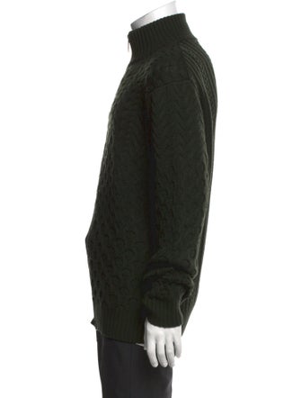 Etro Wool Mock Neck Cardigan