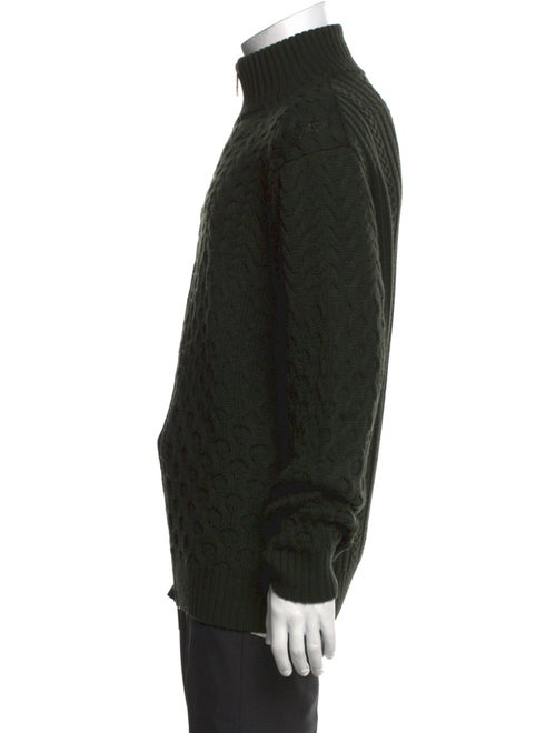 Etro Wool Mock Neck Cardigan