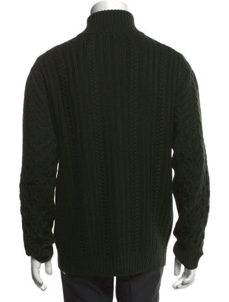 Etro Wool Mock Neck Cardigan