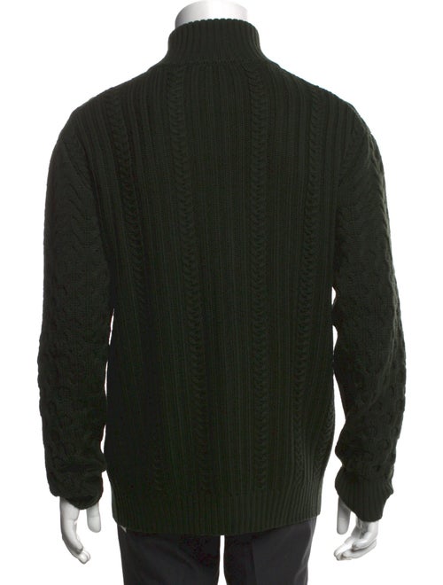 Etro Wool Mock Neck Cardigan