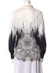 Etro Printed Long Sleeve Button-Up Top