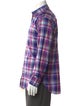 Etro Plaid Print Long Sleeve Shirt