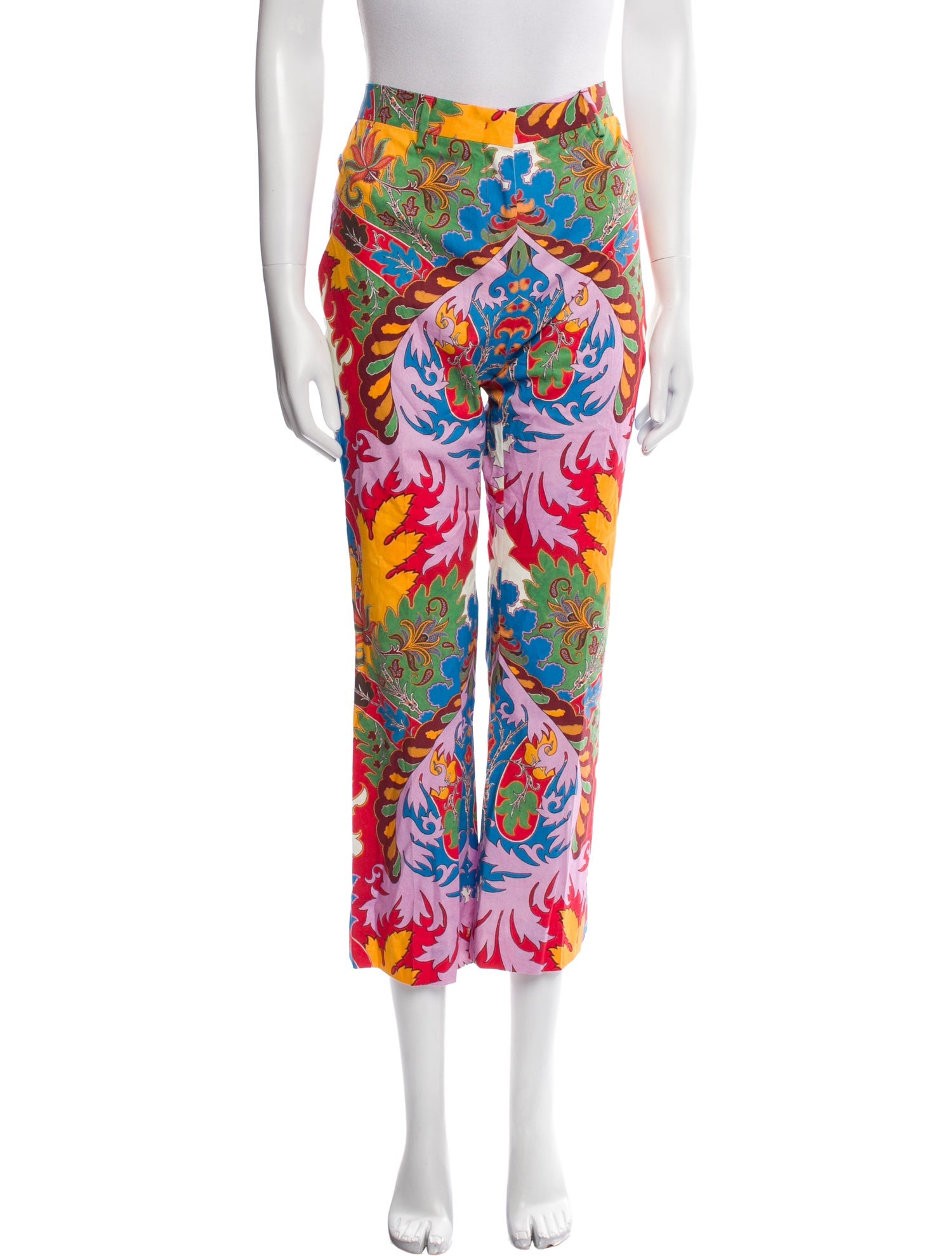 Etro Floral Print Wide Leg Pants