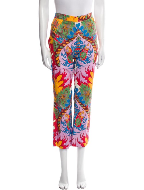 Etro Floral Print Wide Leg Pants