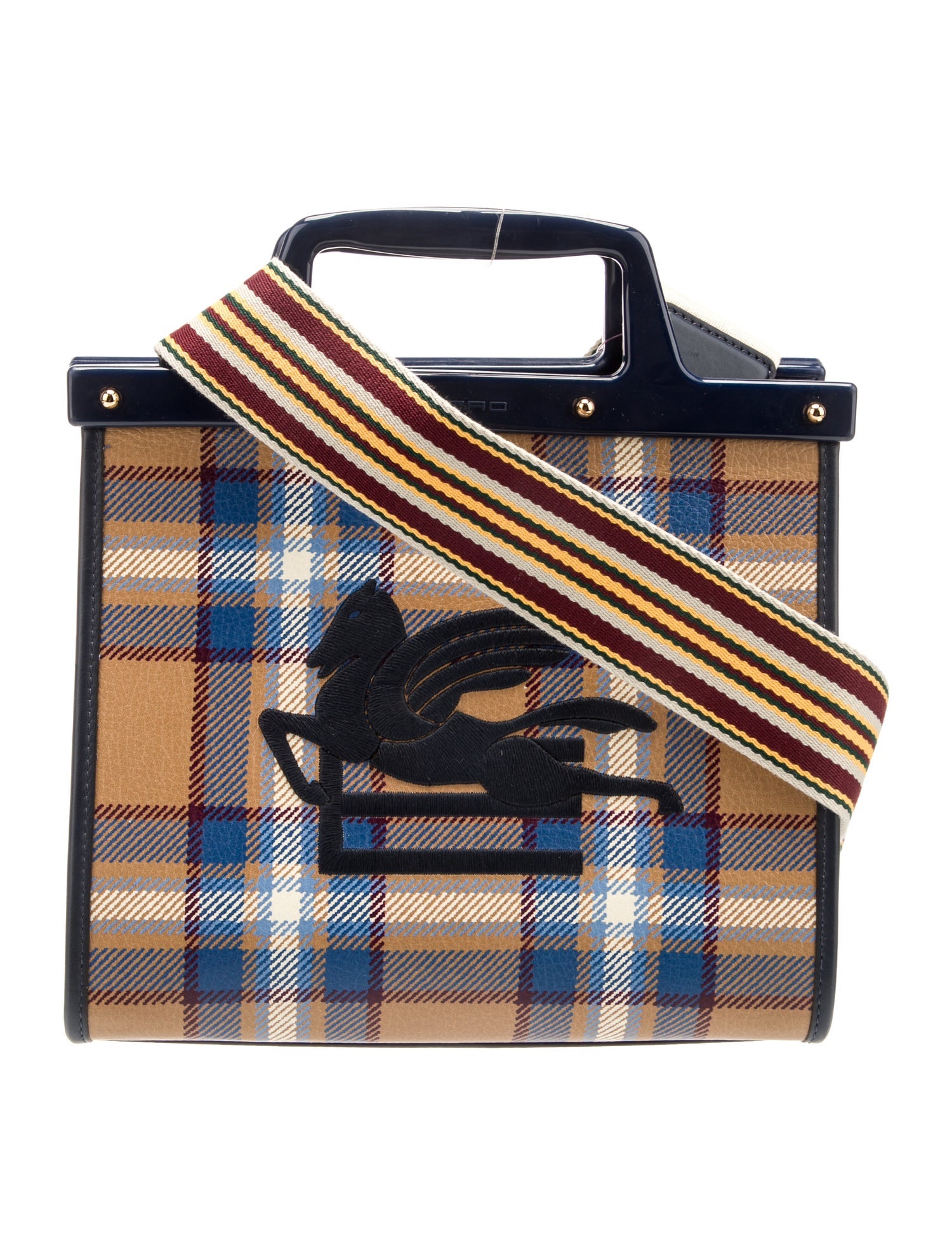 Etro Leather Top Handle Bag