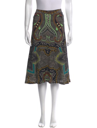 Etro Paisley Print Knee-Length Skirt