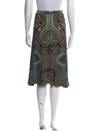 Etro Paisley Print Knee-Length Skirt