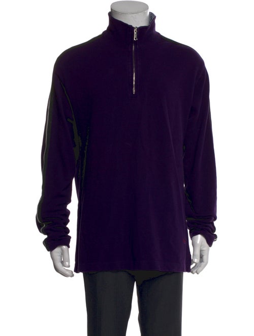 Etro Mock Neck Long Sleeve Polo Sweater