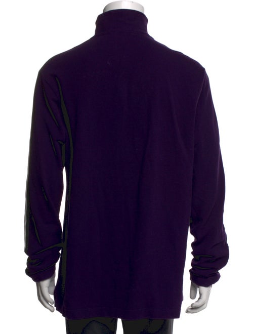 Etro Mock Neck Long Sleeve Polo Sweater