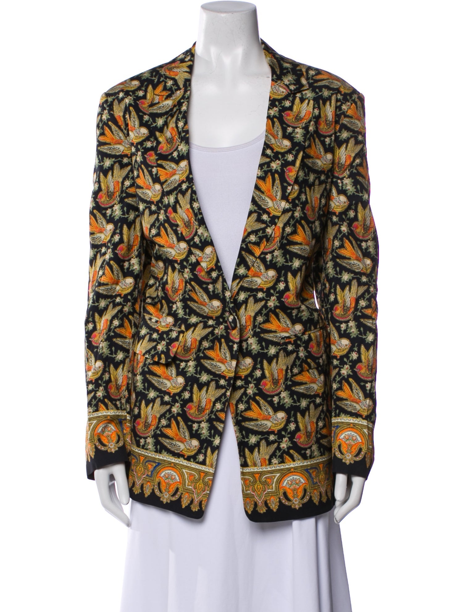 Etro Floral Print Blazer