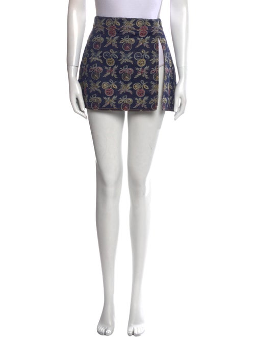 Etro Floral Print Mini Skirt