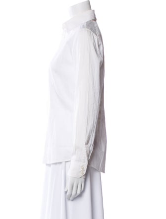 Etro Long Sleeve Button-Up Top