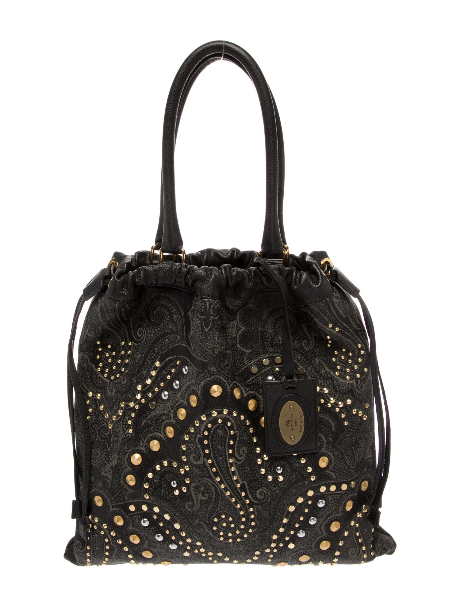 Etro Leather Bucket Bag