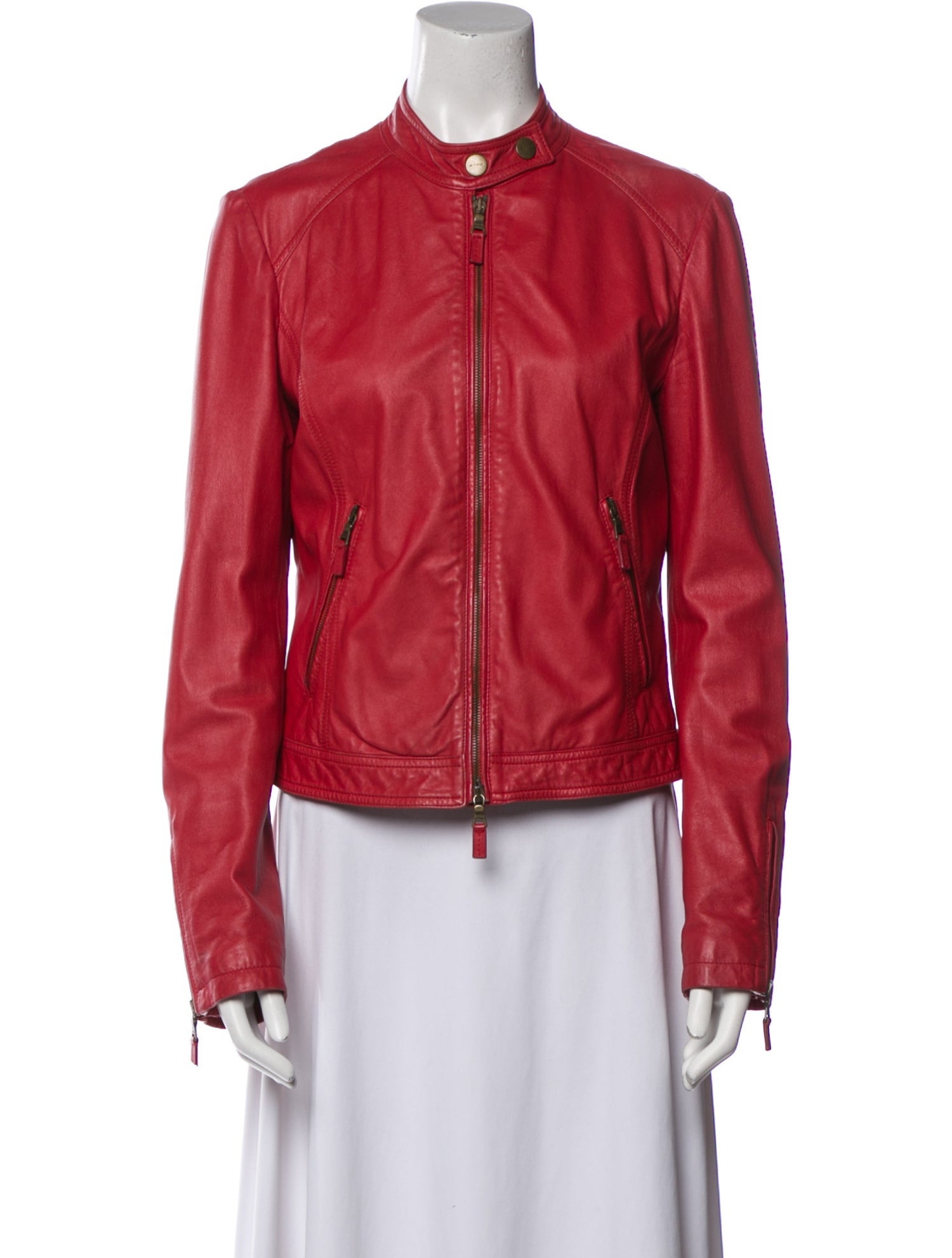 Etro Vintage Leather Biker Jacket