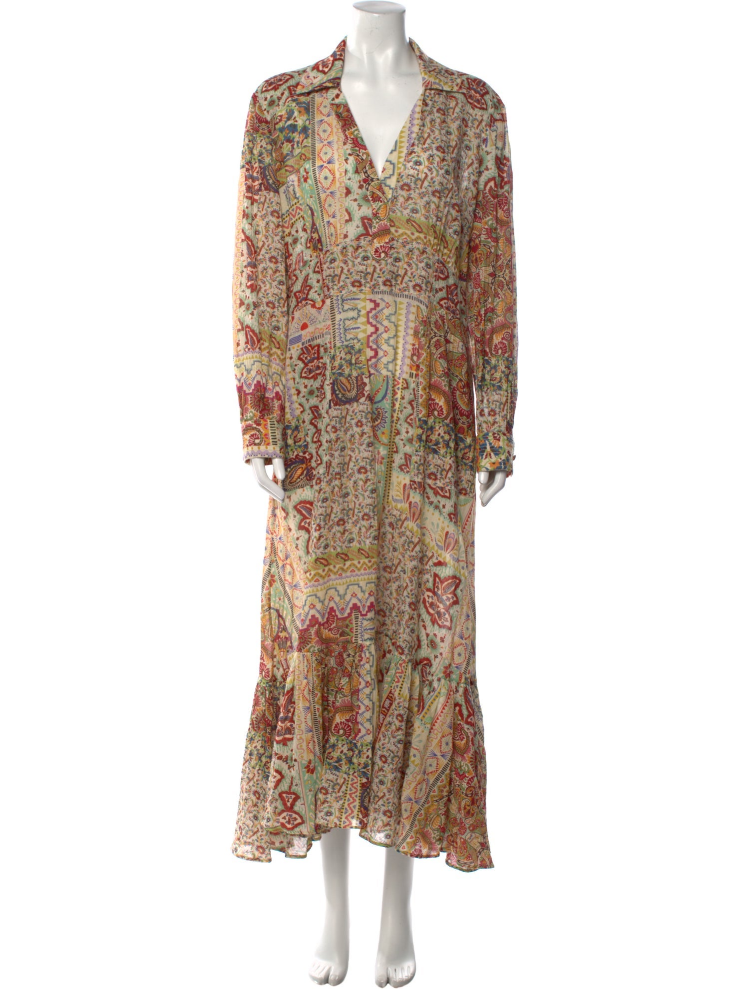 Etro Paisley Print Long Dress