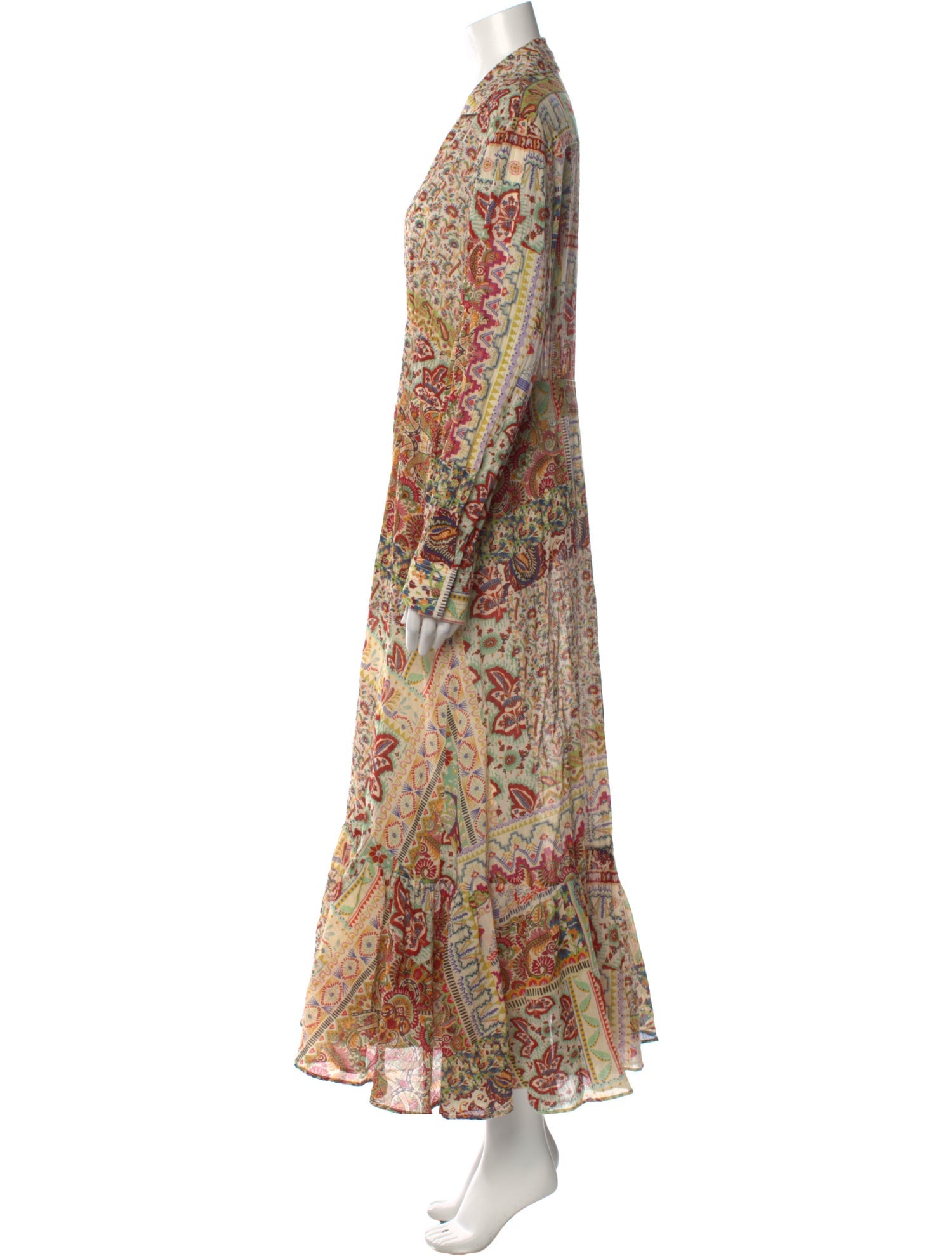 Etro Paisley Print Long Dress