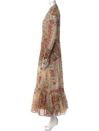 Etro Paisley Print Long Dress