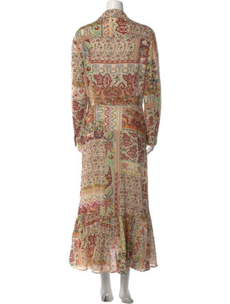 Etro Paisley Print Long Dress
