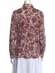 Etro Floral Print Long Sleeve Button-Up Top