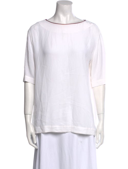 Etro Bateau Neckline Short Sleeve T-Shirt