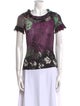 Etro Printed Cowl Neck Top