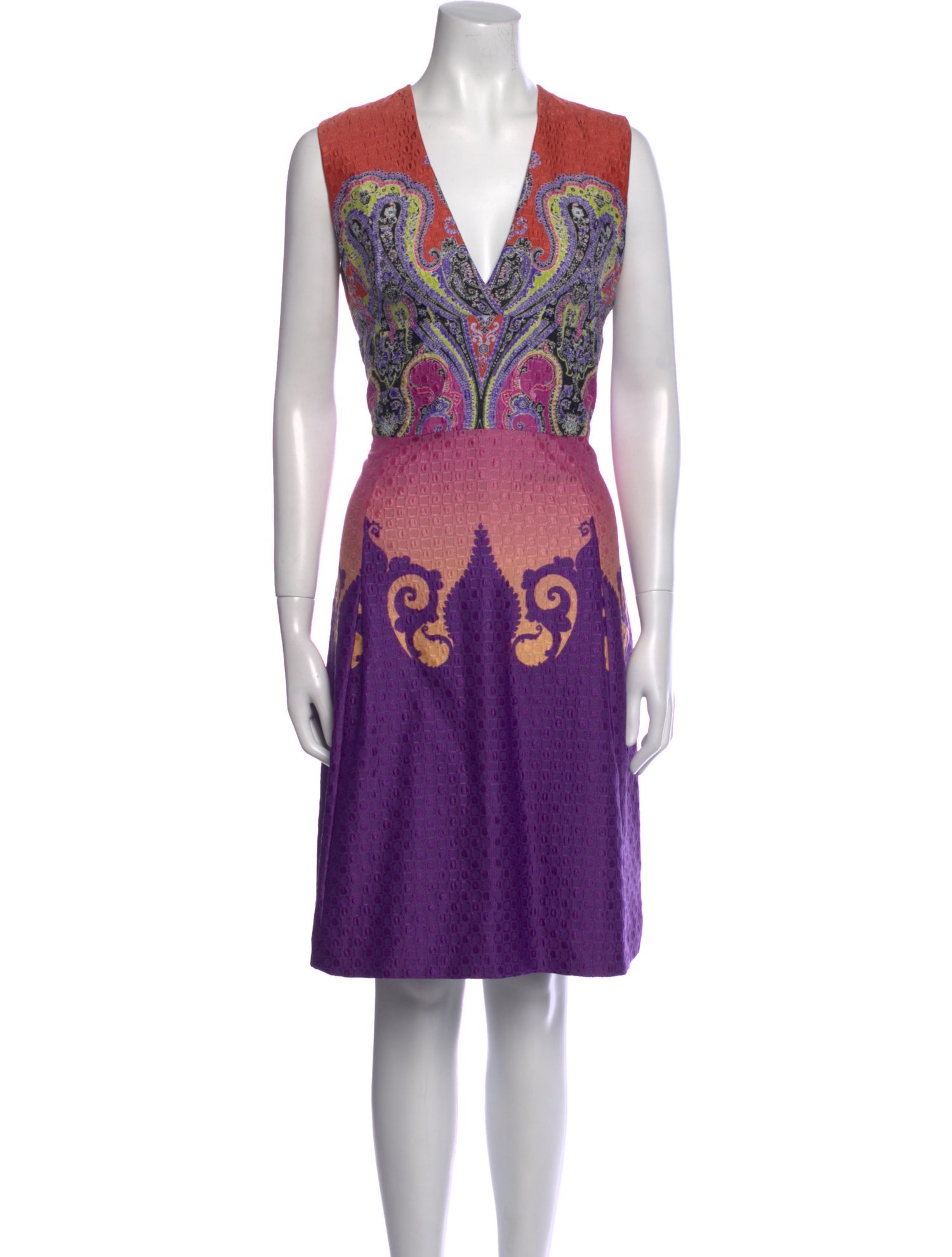 Etro Printed Knee-Length Dress