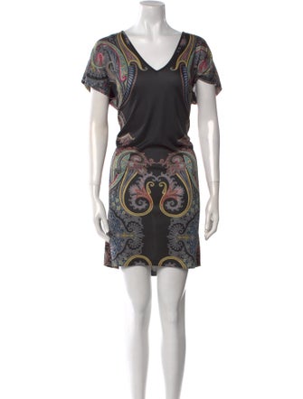 Etro Paisley Print Knee-Length Dress