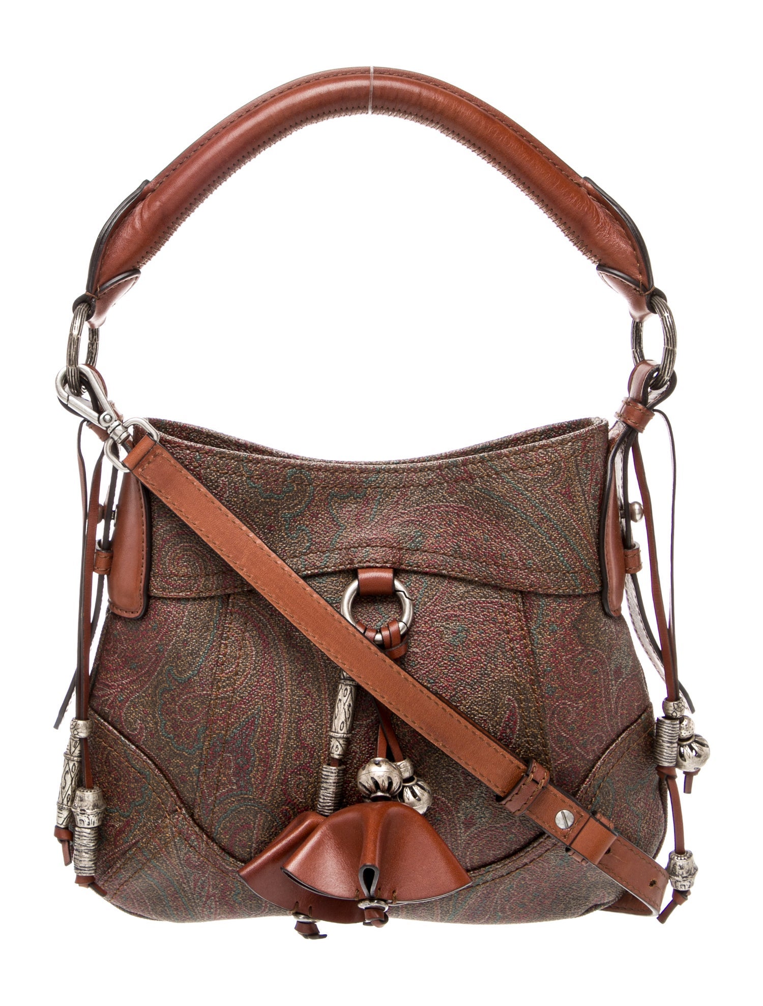 Etro Leather Top Handle Bag