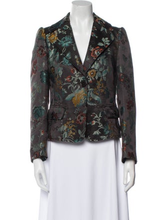 Etro Floral Print Blazer