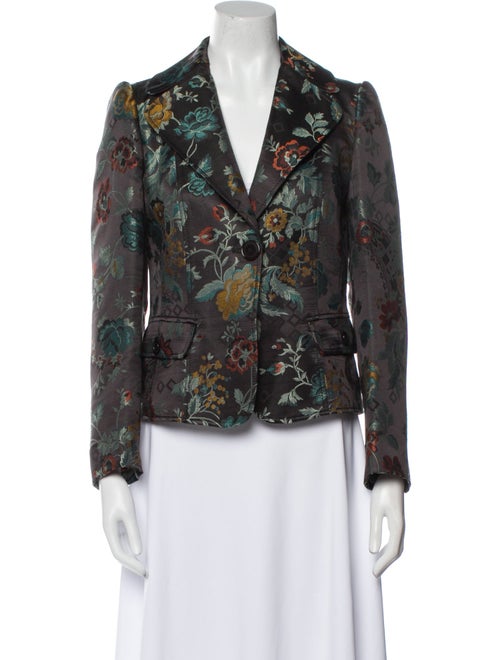 Etro Floral Print Blazer